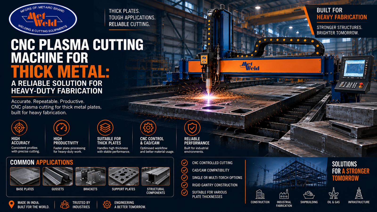 CNC Plasma Cutting Machine for Thick Metal: A Reliable Solution for Heavy-Duty Fabrication