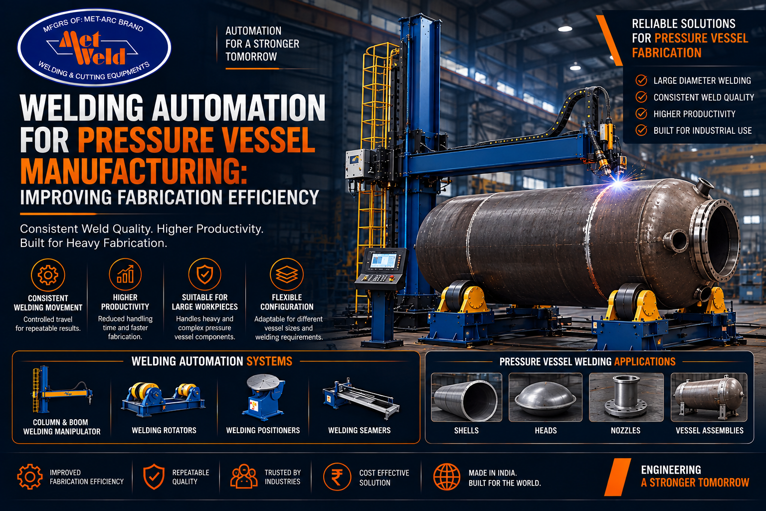 Welding Automation for Pressure Vessel Manufacturing: Improving Fabrication Efficiency
