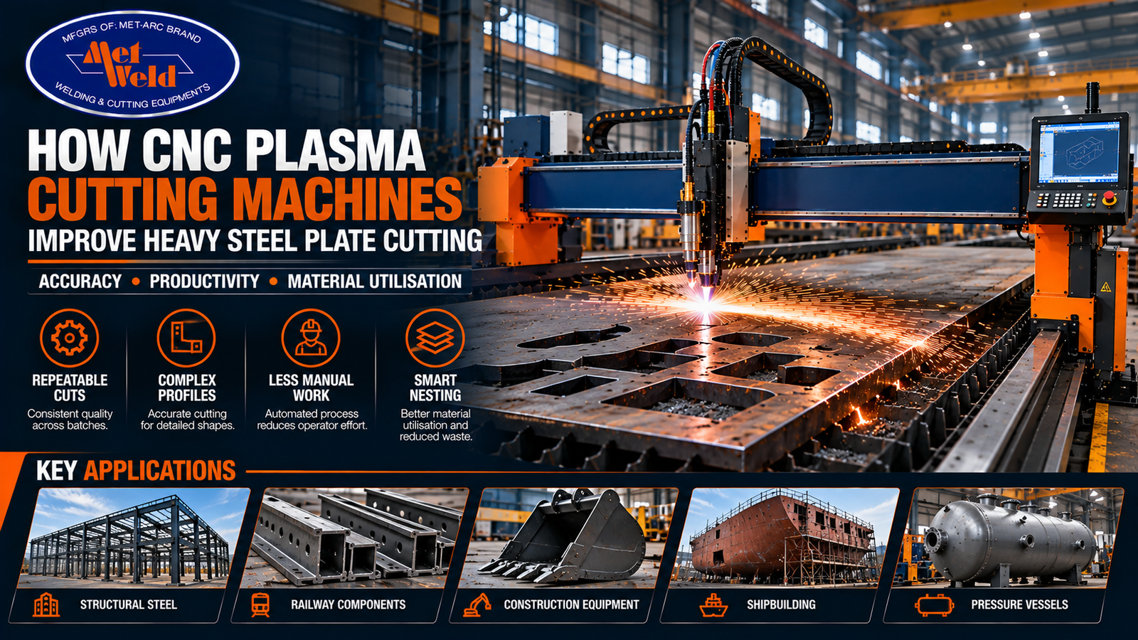 How CNC Plasma Cutting Machines Improve Heavy Steel Plate Cutting